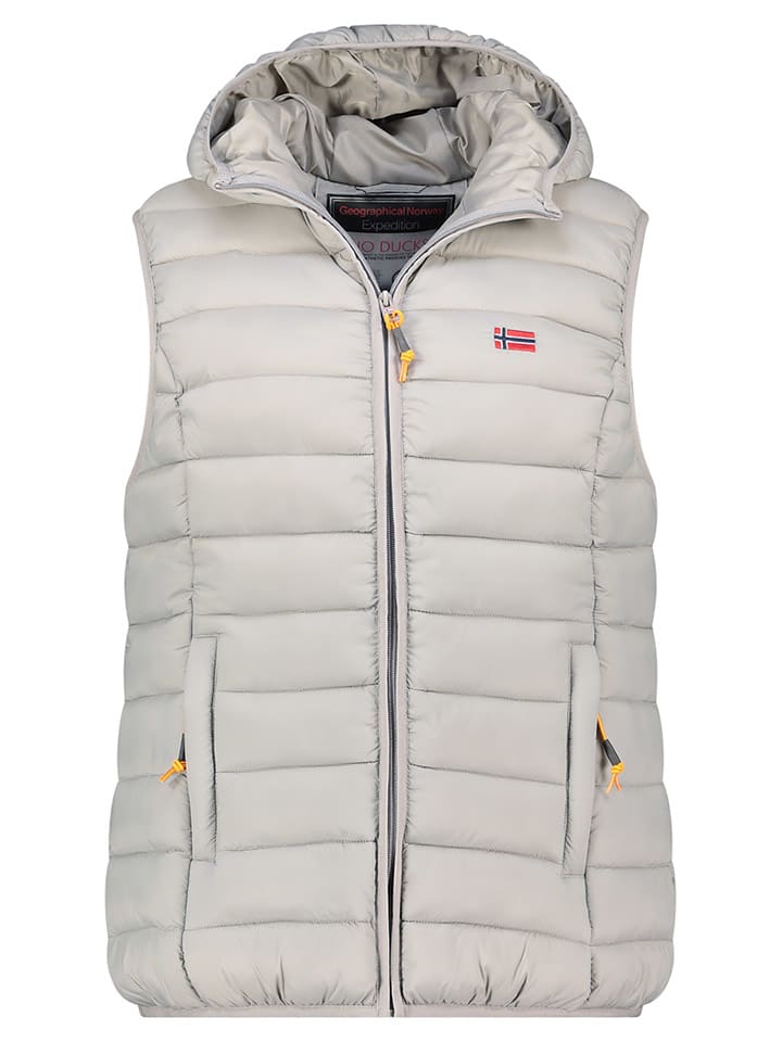 Geographical Norway Kamizelka pikowana "Vatikolor" w kolorze jasnoszarym rozmiar: XL