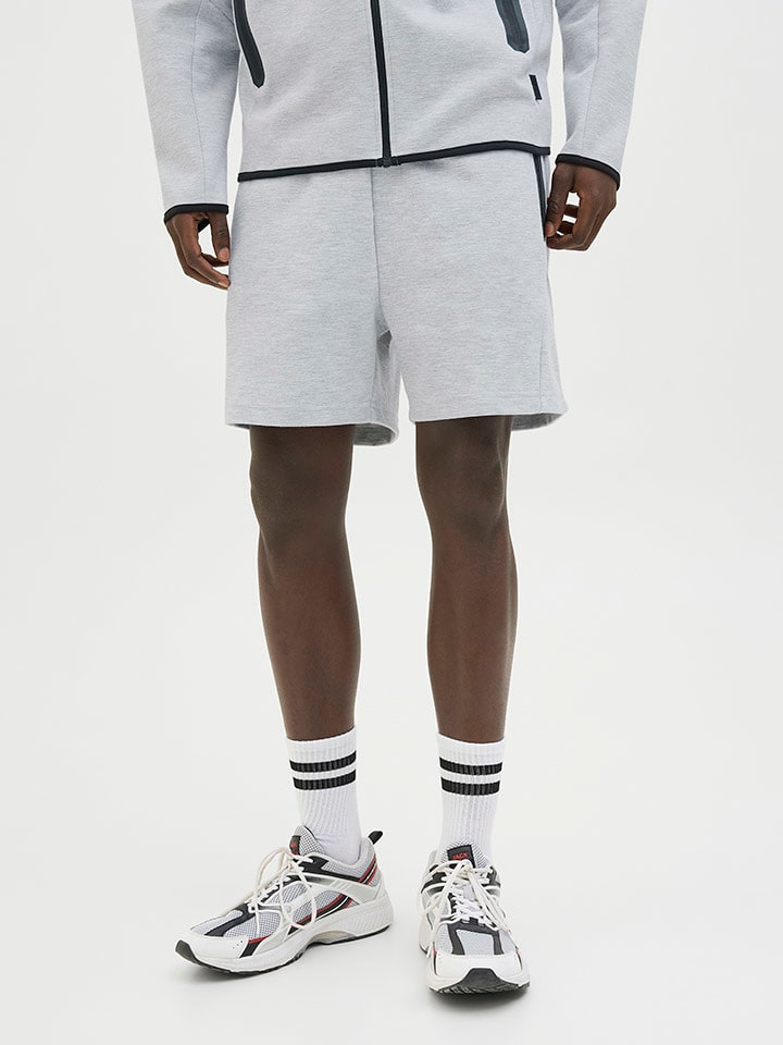 Jack & Jones Szorty dresowe w kolorze szarym rozmiar: M