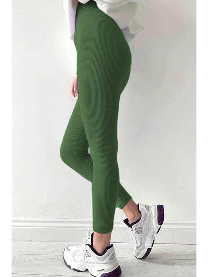 MADMEXT Legginsy w kolorze zielonym rozmiar: S