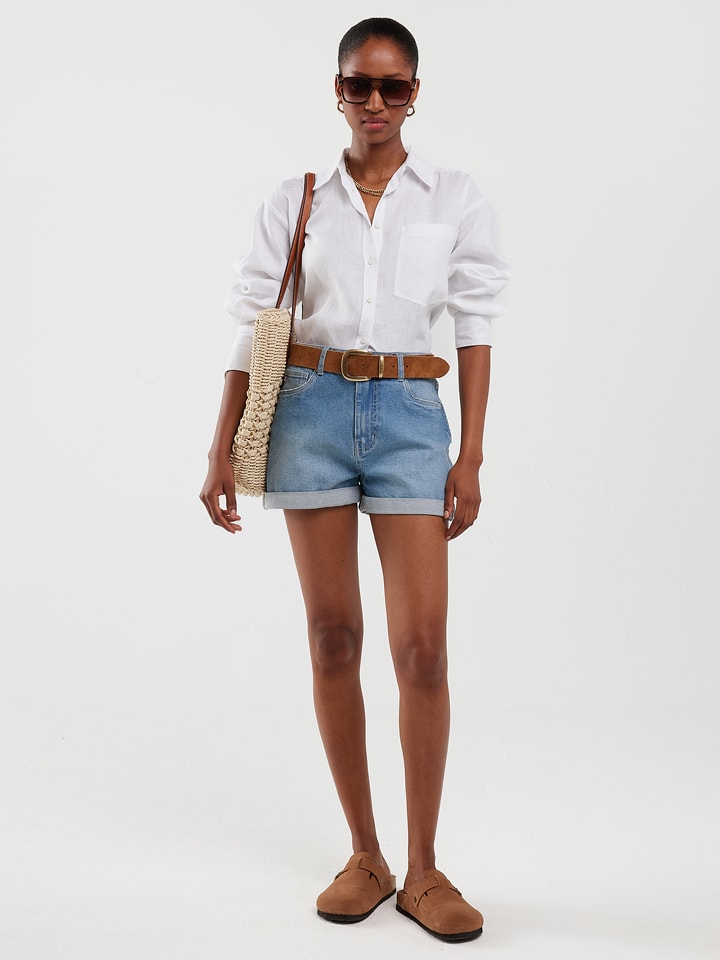 BIG STAR Szorty dżinsowe w kolorze niebieskim rozmiar: W30