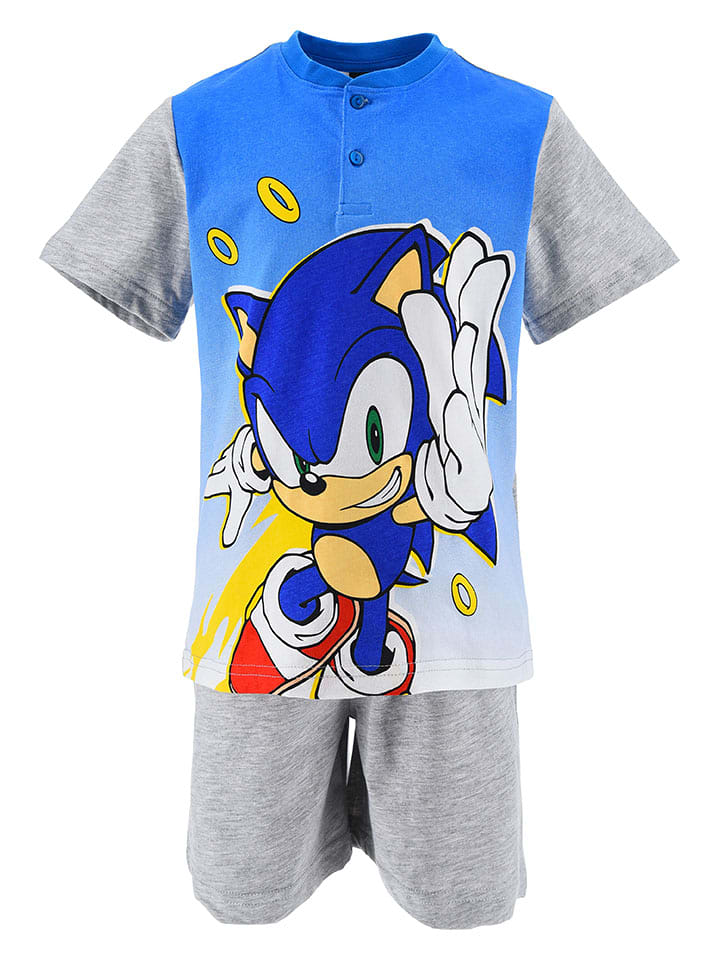 Sonic Piżama "Sonic" w kolorze szarym rozmiar: 104