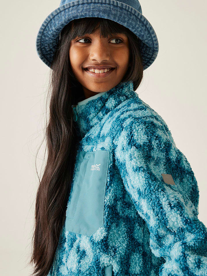 Regatta Kurtka polarowa "Frankie Warm" w kolorze turkusowym rozmiar: 128