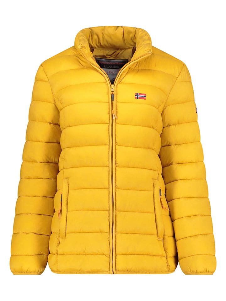 Geographical Norway Kurtka pikowana "Atikolor" w kolorze musztardowym rozmiar: XL