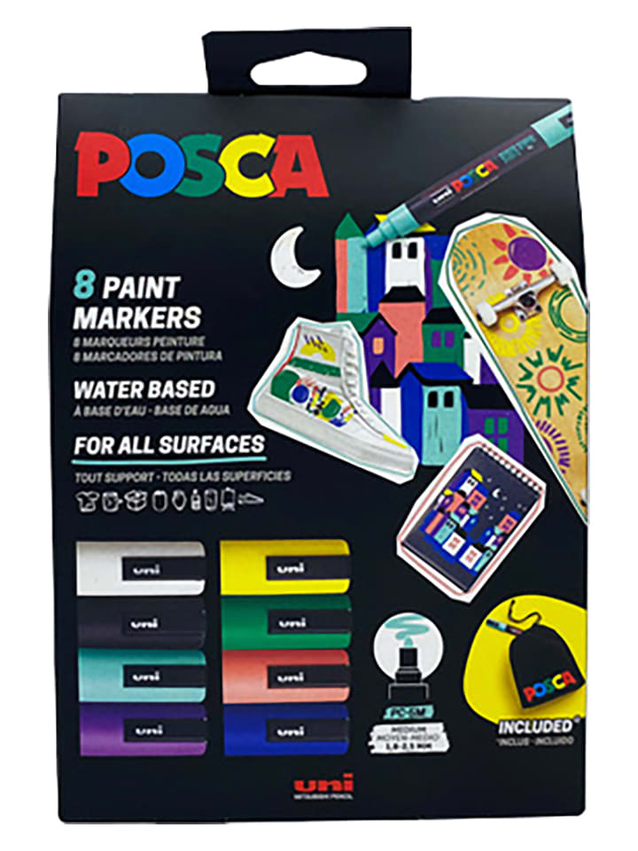 Faber-Castell Akrylowe markery (8 szt.) "Uni Posca" rozmiar: onesize