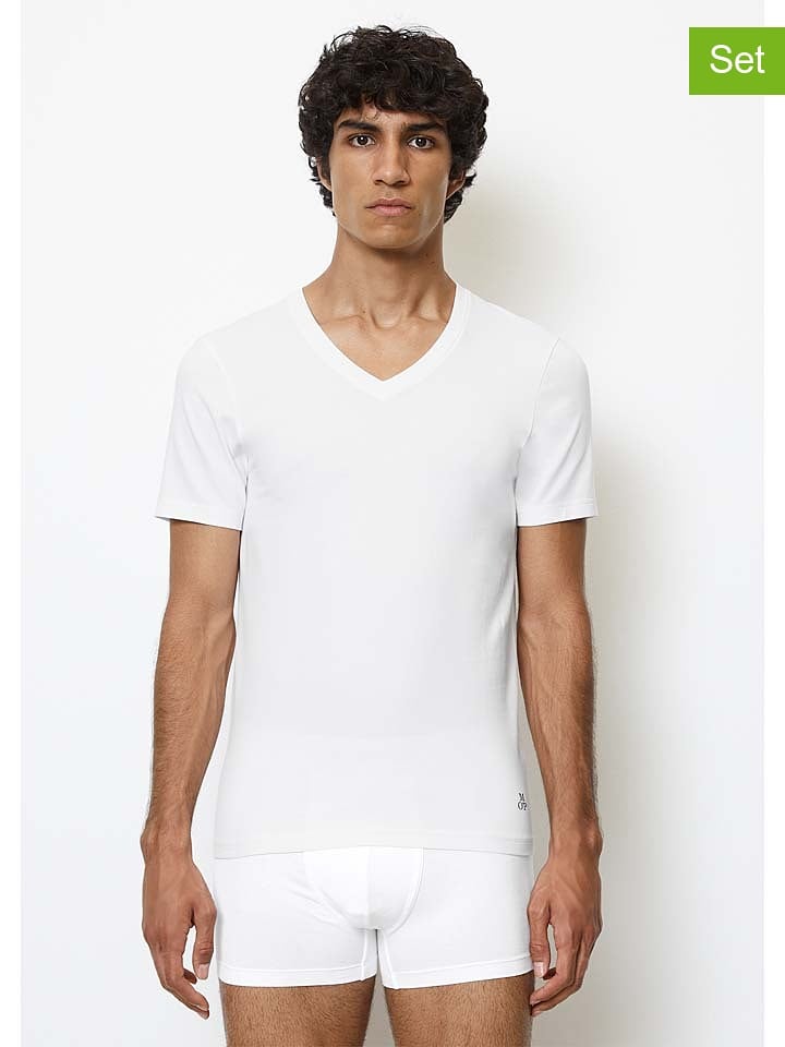 Marc O´Polo Koszulki (2 szt.) w kolorze białym rozmiar: M