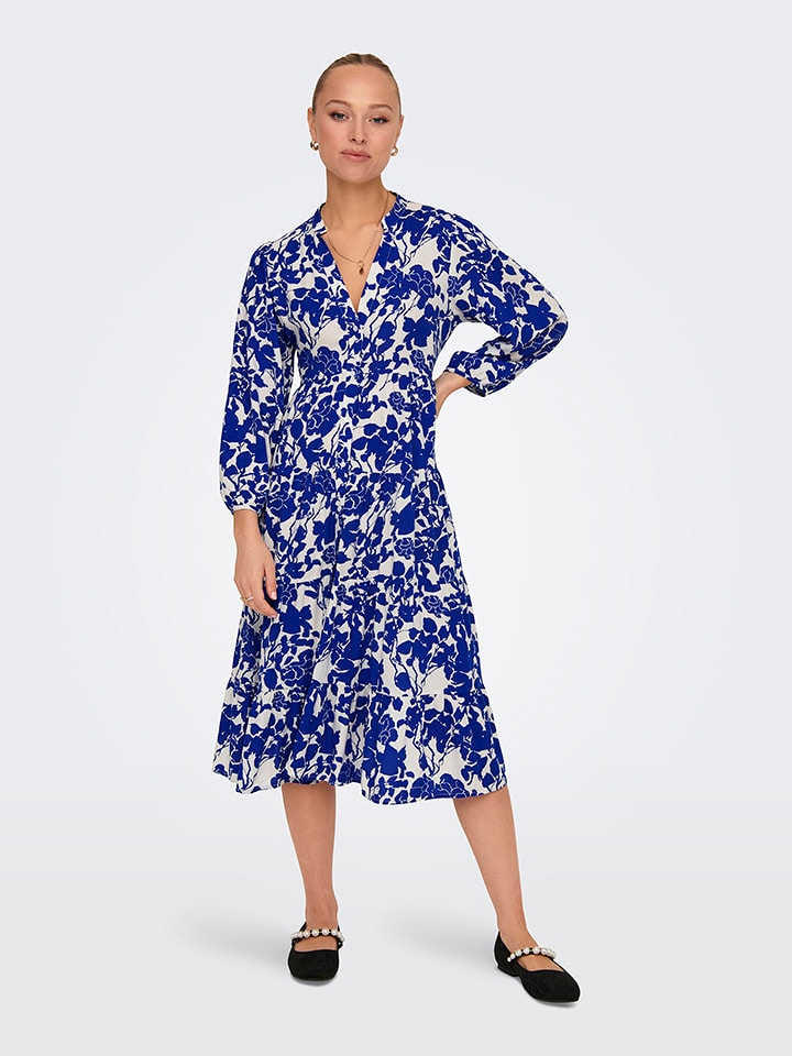 ONLY Sukienka w kolorze biało-niebieskim rozmiar: M