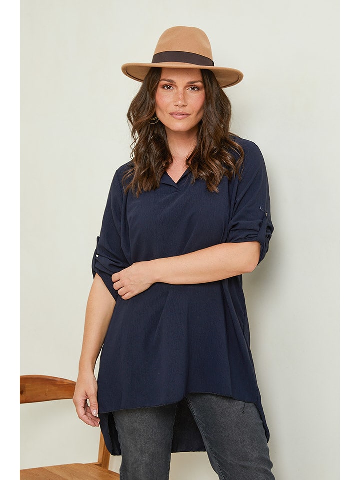 Curvy Lady Bluzka w kolorze granatowym rozmiar: 44/46