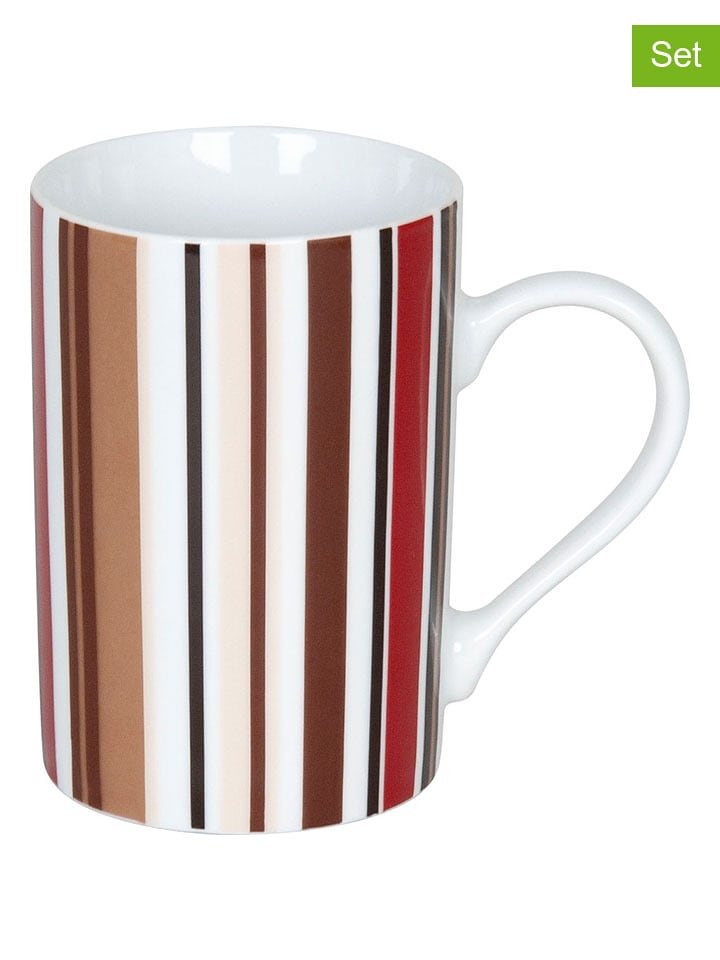 Könitz Kubki (2 szt.) "Coffee Code" ze wzorem do kawy - 240 ml rozmiar: onesize