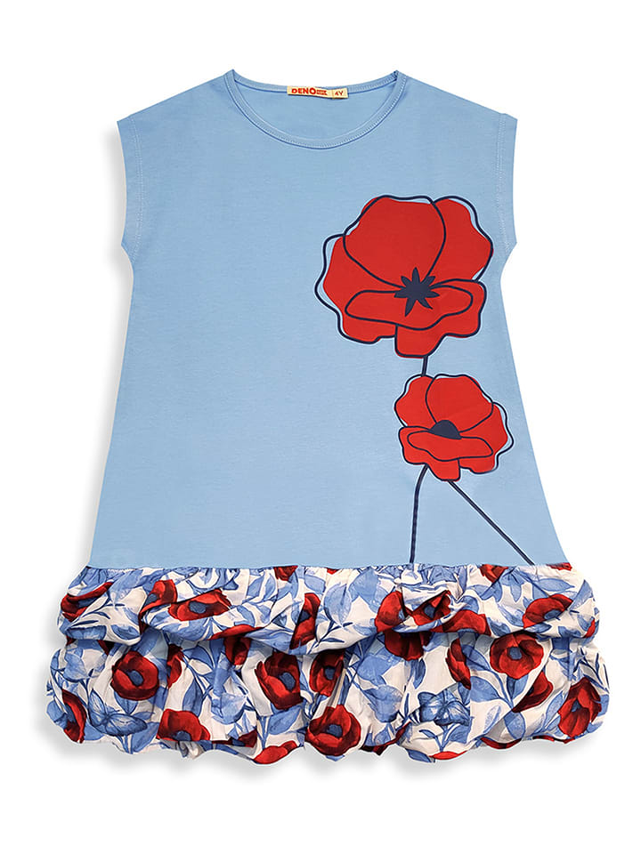 Denokids Sukienka w kolorze błękitnym rozmiar: 122