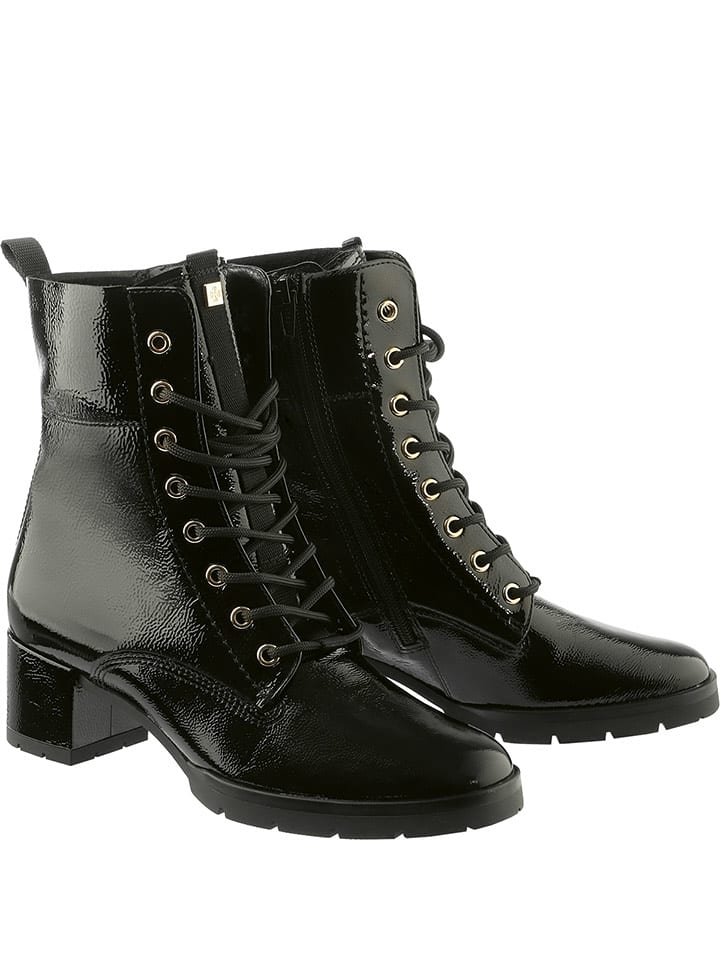 Högl Skórzane botki "Livia" w kolorze czarnym rozmiar: 41,5