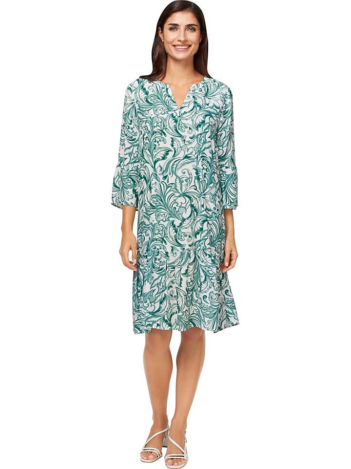 Heine Sukienka w kolorze zielono-białym rozmiar: 44