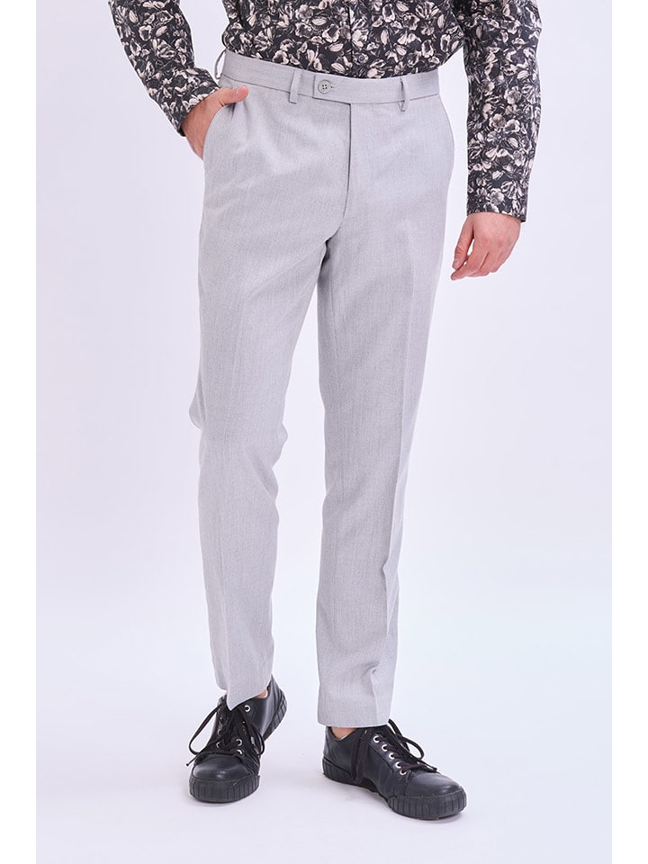 Marks & Spencer Spodnie chino w kolorze jasnoszarym rozmiar: 40