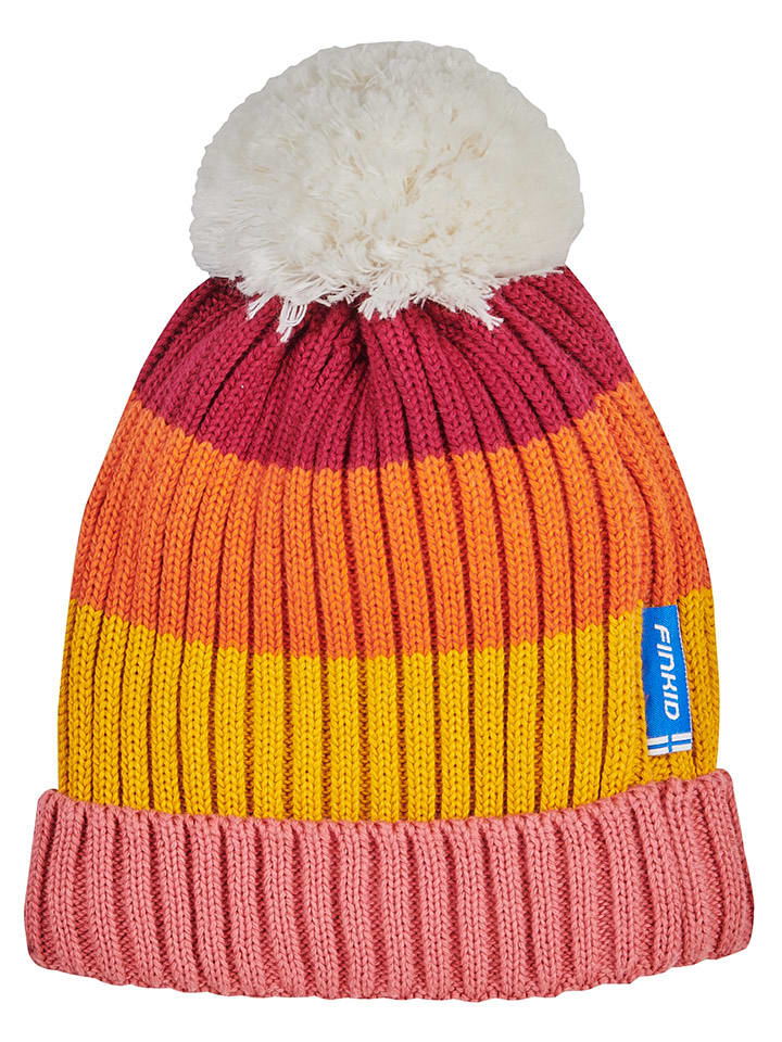 finkid Czapka "Pompula" ze wzorem rozmiar: 48-50 cm