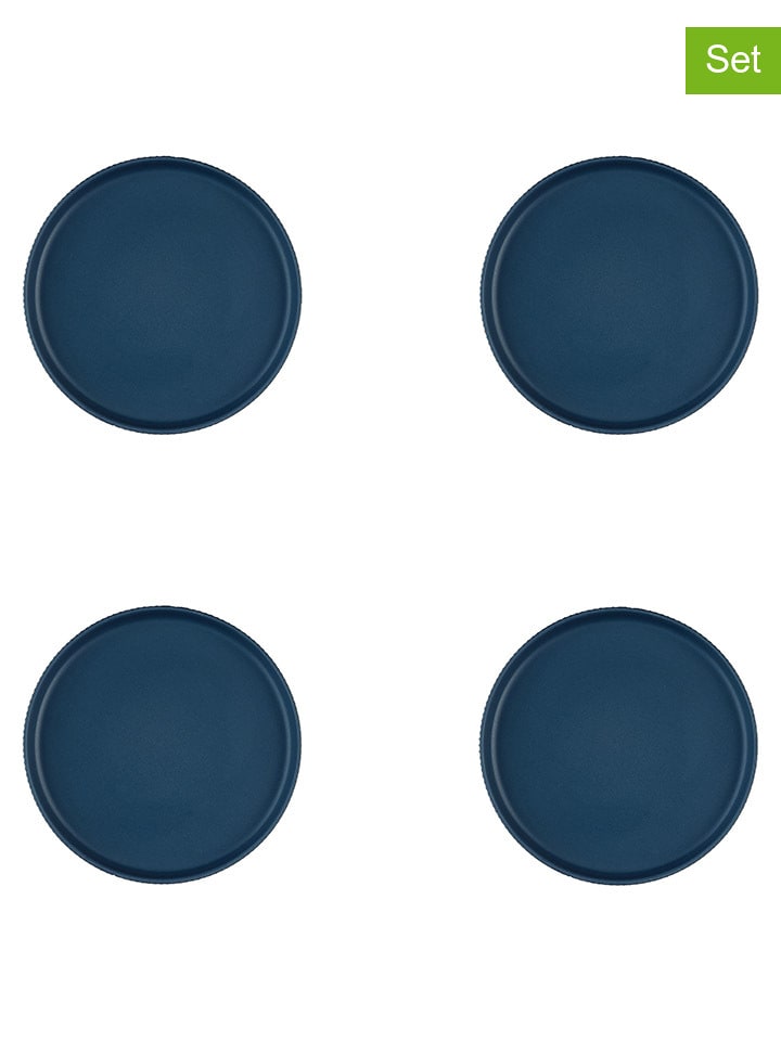 Björn Talerze (4 szt.) "Scandi" w kolorze granatowym do przystawek - Ø 16,5 cm rozmiar: onesize