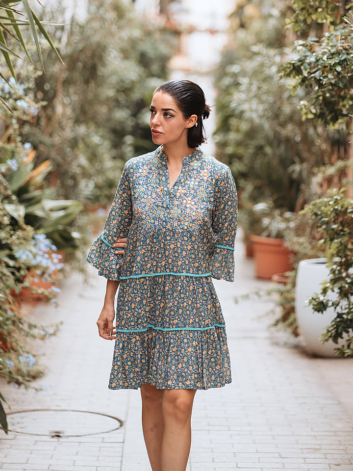 Isla Bonita by SIGRIS Sukienka w kolorze granatowym rozmiar: L