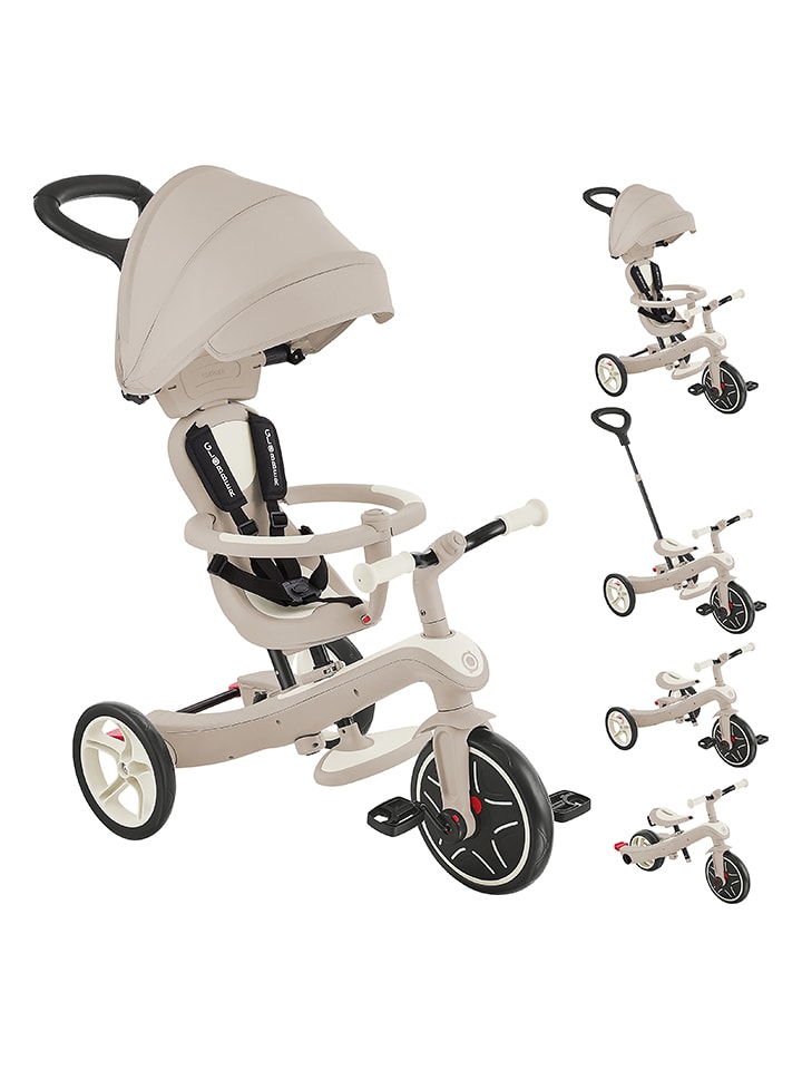 GLOBBER Rowerek trójkołowy "Explorer Trike 4in1" w kolorze kremowym - 10 m+ rozmiar: onesize