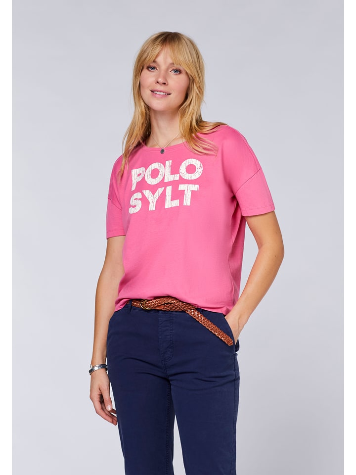 Polo Sylt Koszulka w kolorze różowym rozmiar: L