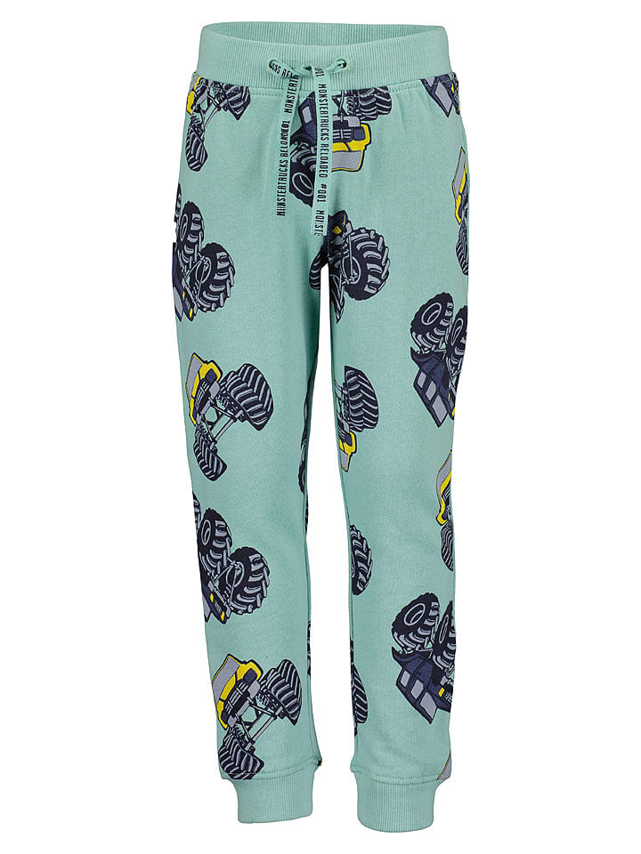 Blue Seven Spodnie dresowe w kolorze granatowo-turkusowym rozmiar: 98