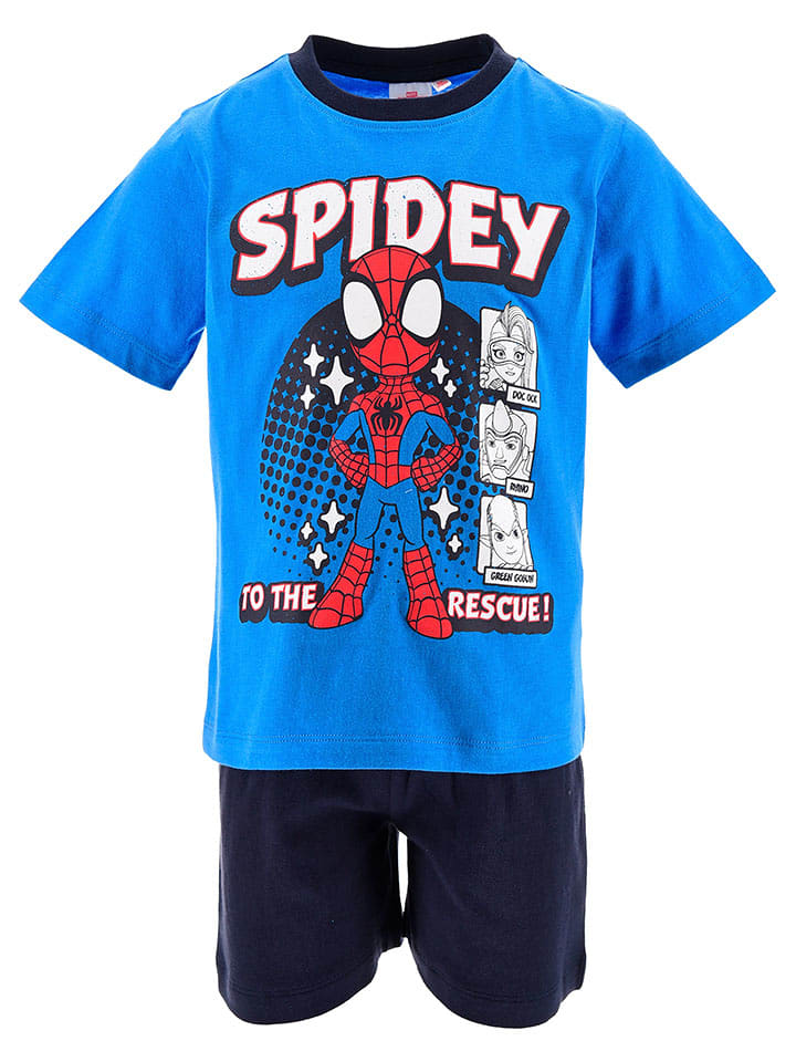 Spidey and his amazing friends Piżama "Spidey i super-kumple" w kolorze niebieskim rozmiar: 92