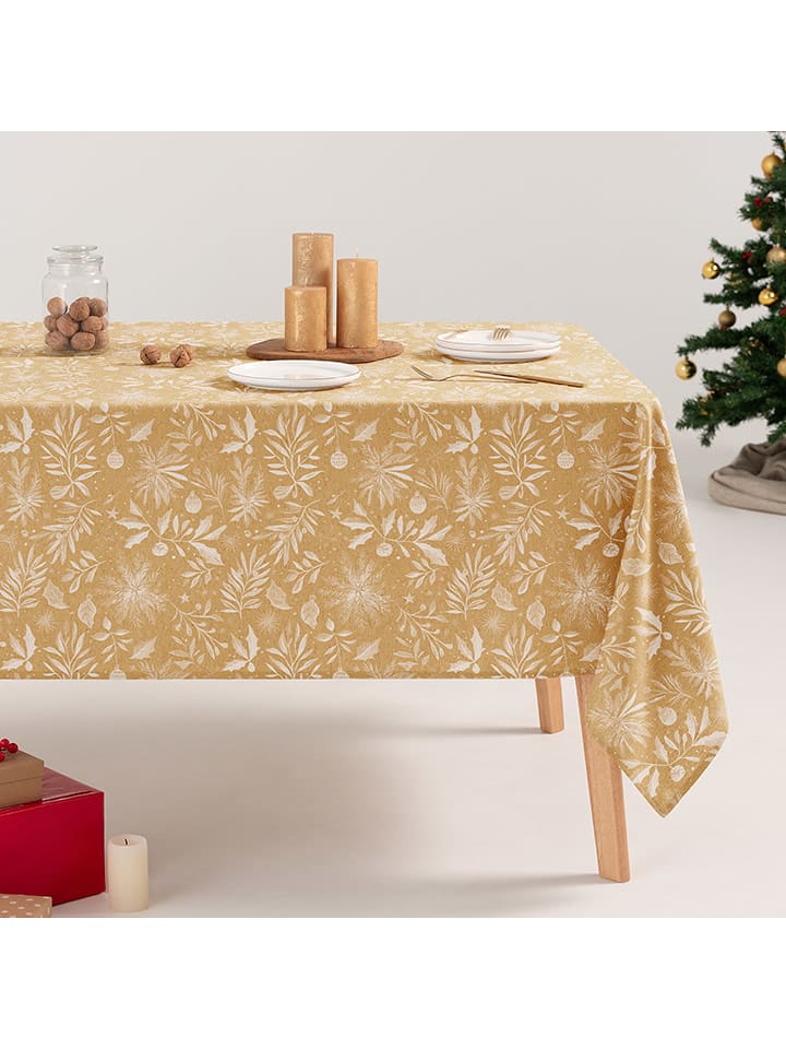 GAMUSI Obrus "Dorlia" w kolorze beżowo-kremowym rozmiar: 140x240 cm