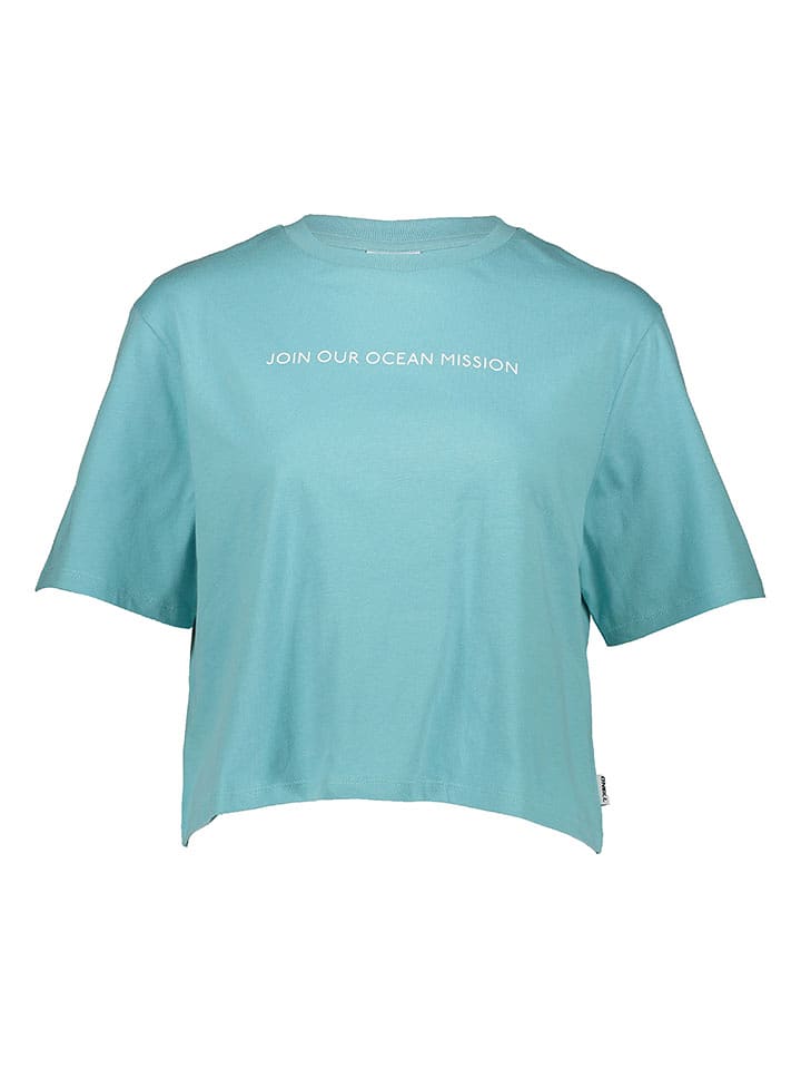 O'Neill Koszulka "Join Our Mission" w kolorze turkusowym rozmiar: L