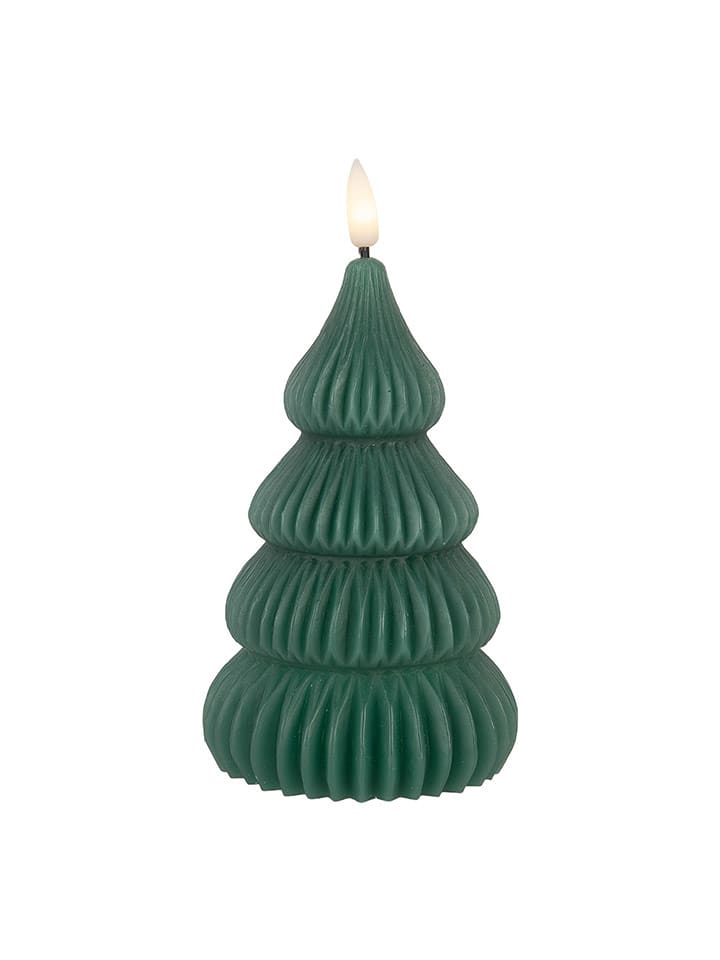 Clayre & Eef Świeca LED w kolorze czerwonym - wys. 17 cm rozmiar: onesize