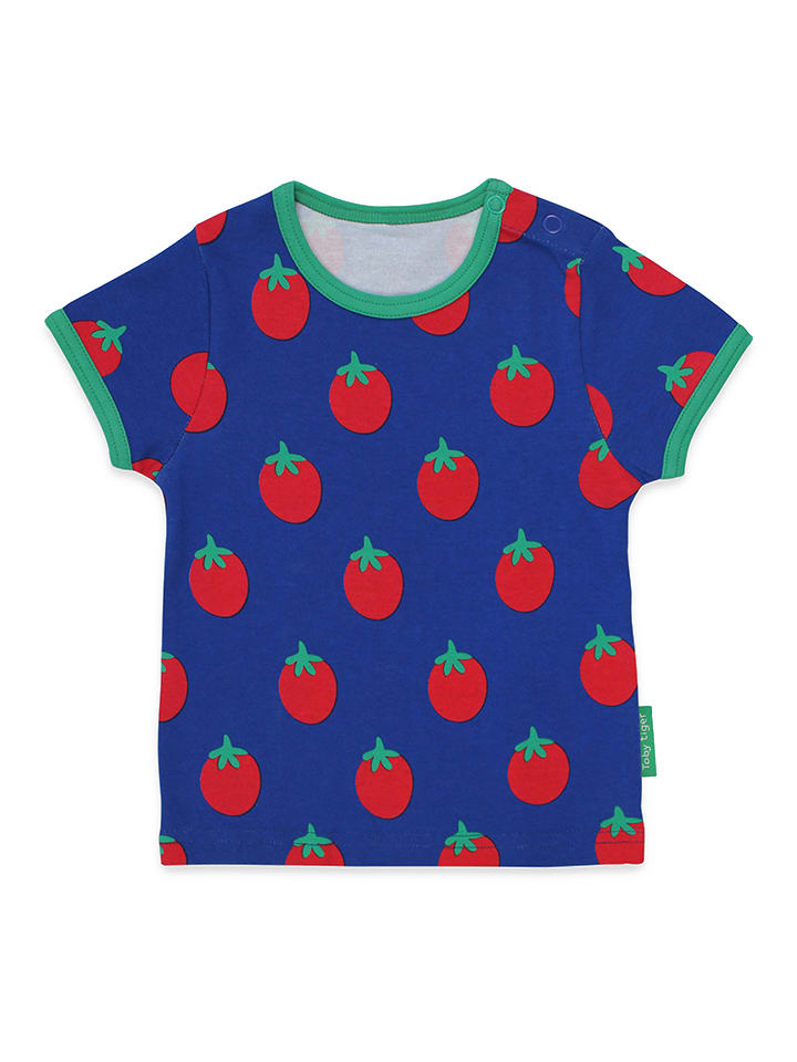 Toby Tiger Koszulka w kolorze niebieskim rozmiar: 80