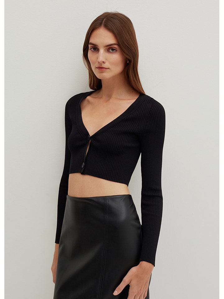 STEFANEL Kardigan w kolorze czarnym rozmiar: L