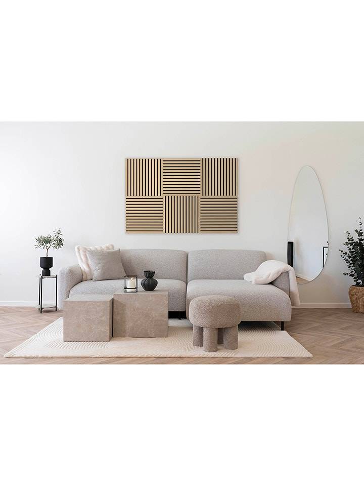 House Nordic Dekoracja ścienna w kolorze kremowym - 52 x 52 cm rozmiar: onesize