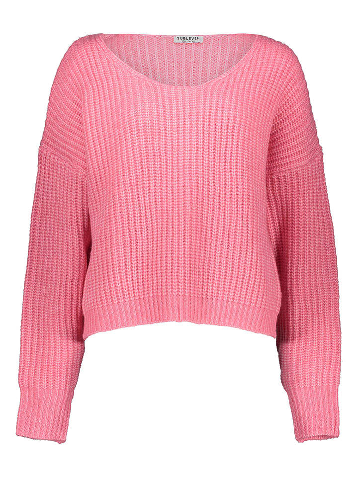 Sublevel Sweter w kolorze różowym rozmiar: M