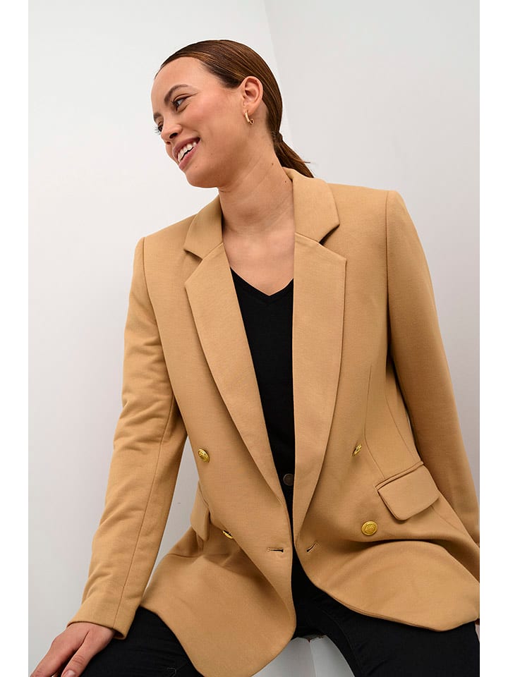 CULTURE Blezer w kolorze jasnobrązowym rozmiar: 42