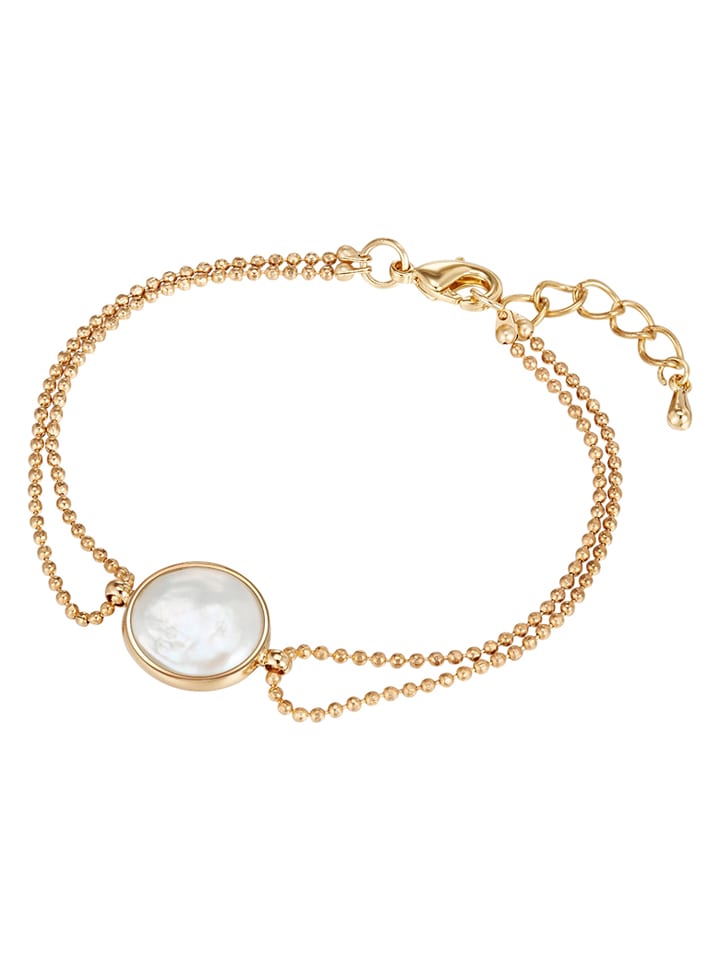 Lulu & Jane Pozłacana bransoletka z perłą rozmiar: onesize