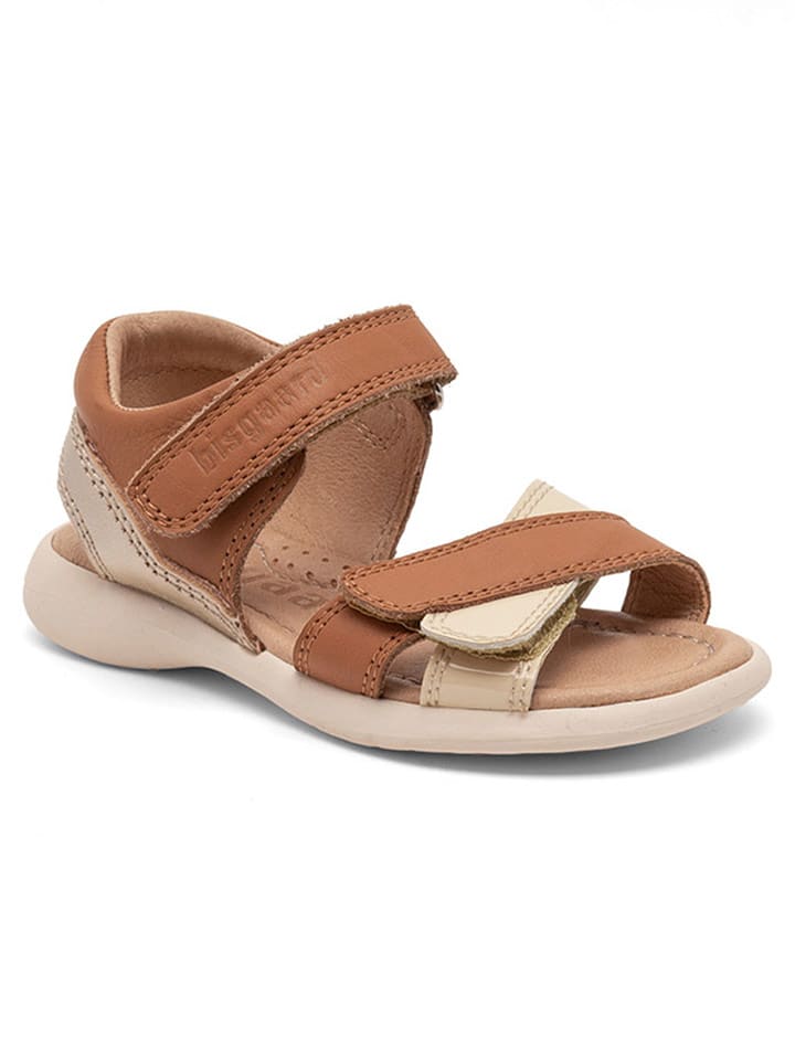 bisgaard Skórzane sandały w kolorze jasnobrązowym rozmiar: 34