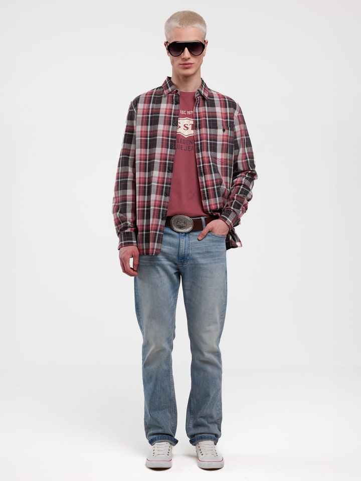 BIG STAR Koszulka w kolorze bordowym rozmiar: L