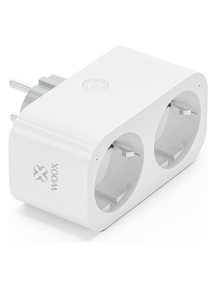 Woox Podwójne gniazdko elektryczne "R6153" w kolorze białym rozmiar: onesize