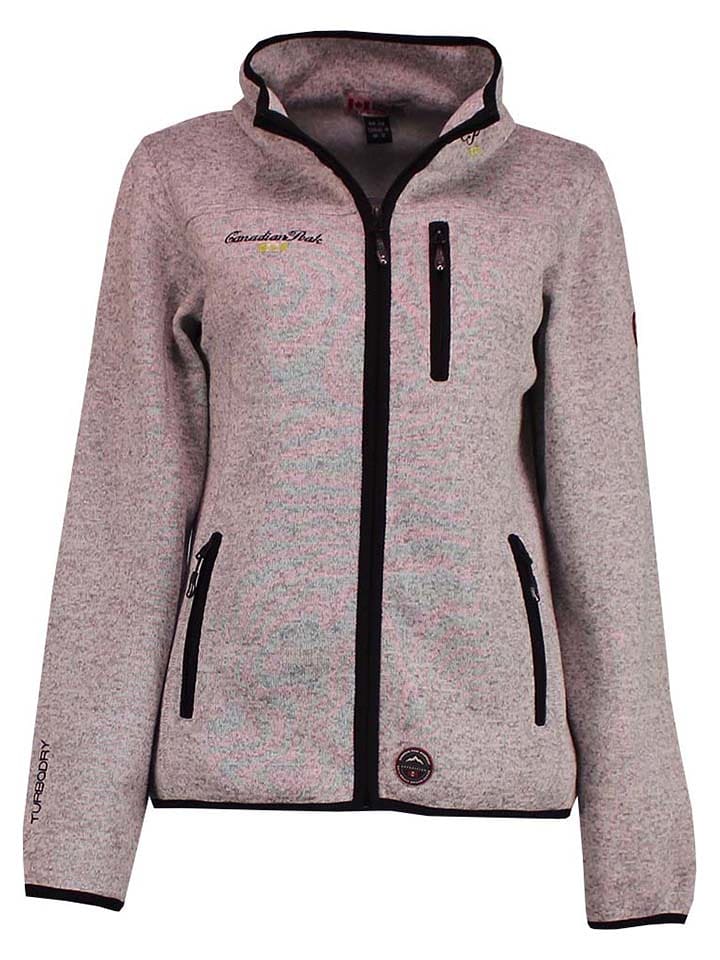 Canadian Peak Kurtka polarowa "Tedeneak" w kolorze szarobrązowym rozmiar: XL