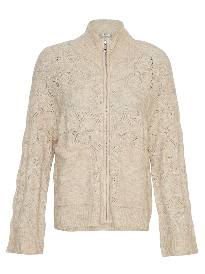 MOSS COPENHAGEN Kardigan "Lessine Hope" w kolorze beżowym rozmiar: M/L