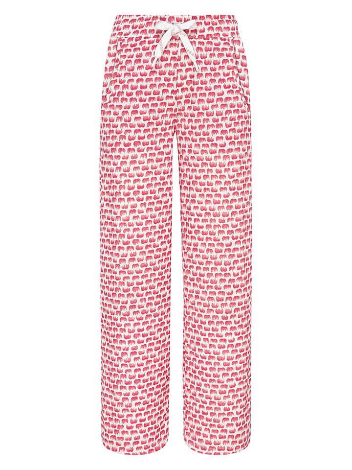 Naturana Spodnie dresowe w kolorze różowo-białym rozmiar: M