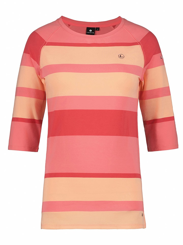 LUHTA Koszulka funkcyjna "Hadli" w kolorze pomarańczowo-czerwonym rozmiar: M