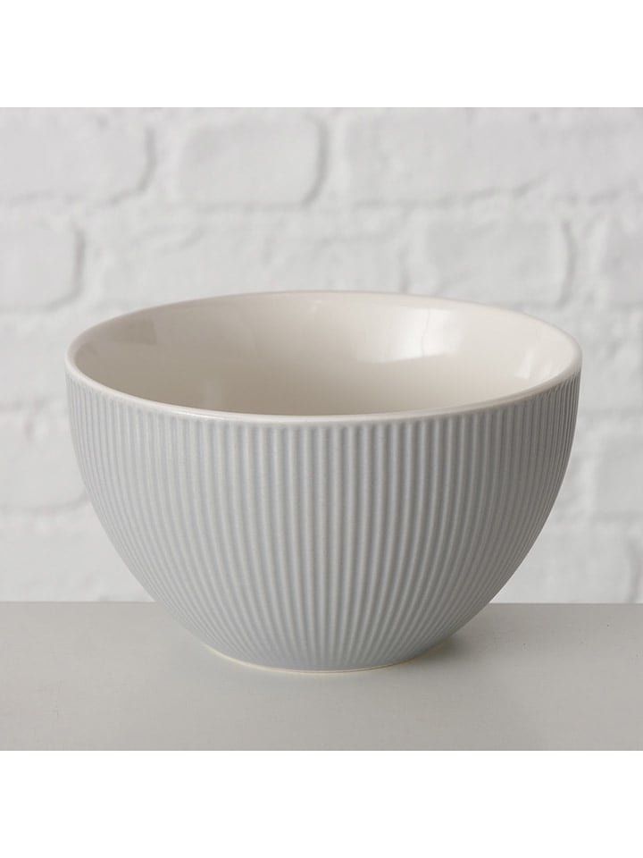 Boltze Miska "Ranura" w kolorze jasnoszarym do musli - Ø 12,5 cm rozmiar: onesize