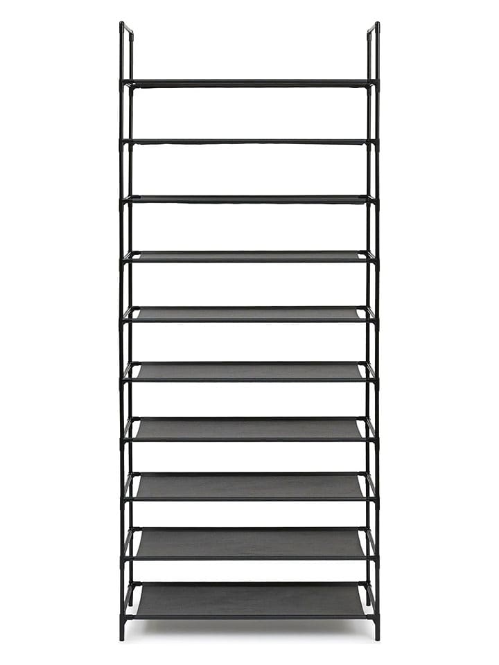 Lifa Living Regał w kolorze czarnym na buty - 28 x 73 x 178 cm rozmiar: onesize