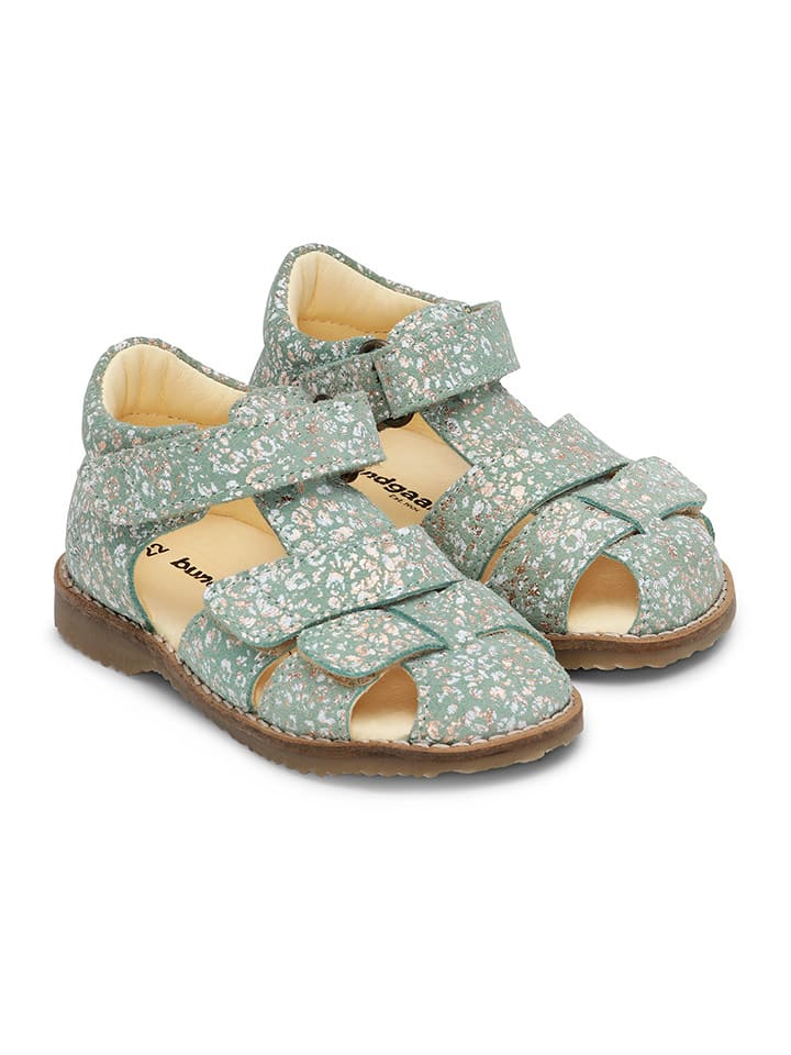 Bundgaard Skórzane półsandały "Samir" w kolorze zielonym rozmiar: 24