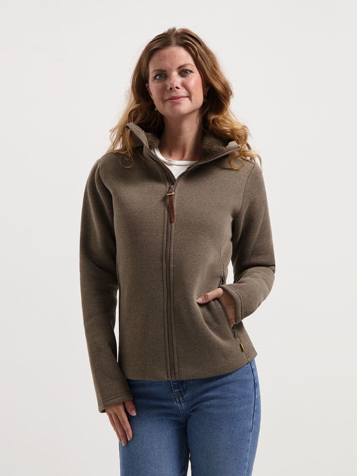 TRAVELIN' Kurtka polarowa w kolorze brązowym rozmiar: XXL