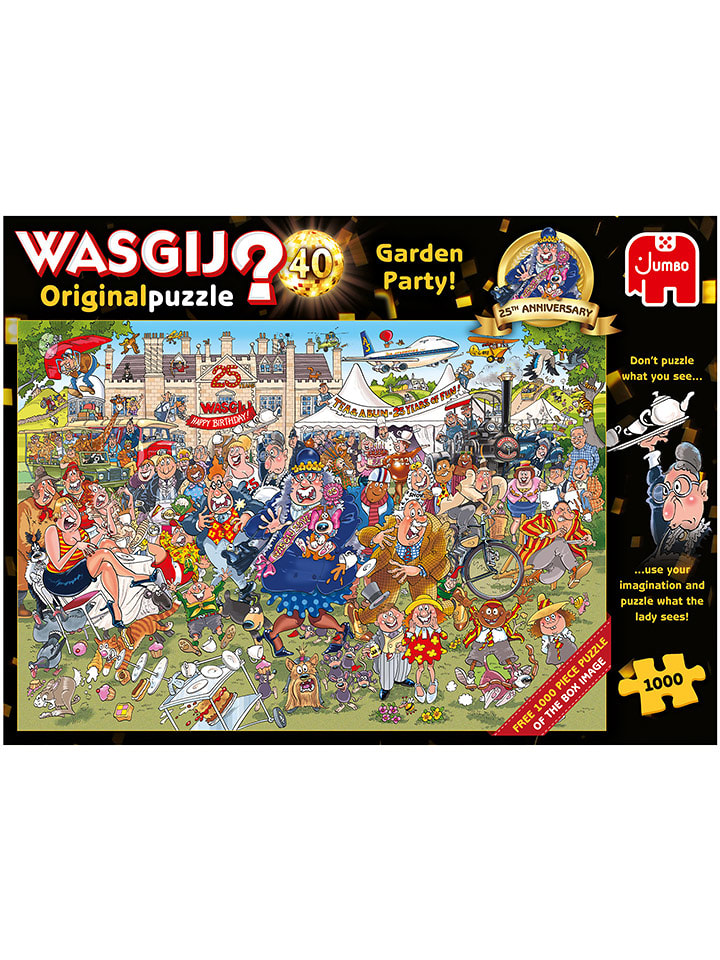 Jumbo 2000-częściowe puzzle "Wasgij Original 40 - garden party" - 12+ rozmiar: onesize