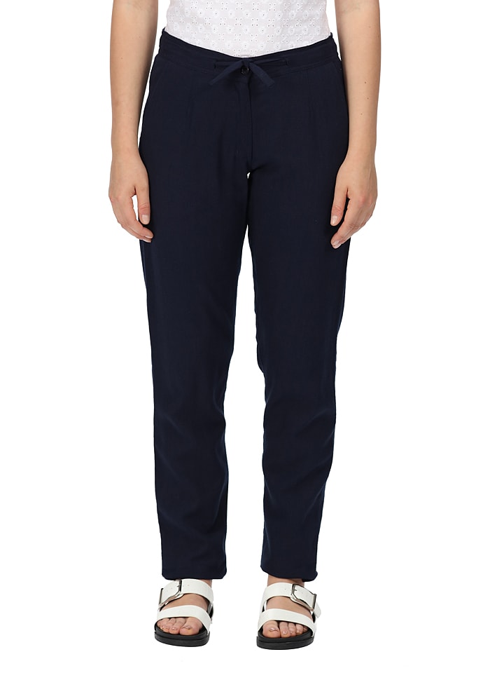 Regatta Spodnie "Maida" w kolorze granatowym rozmiar: 40