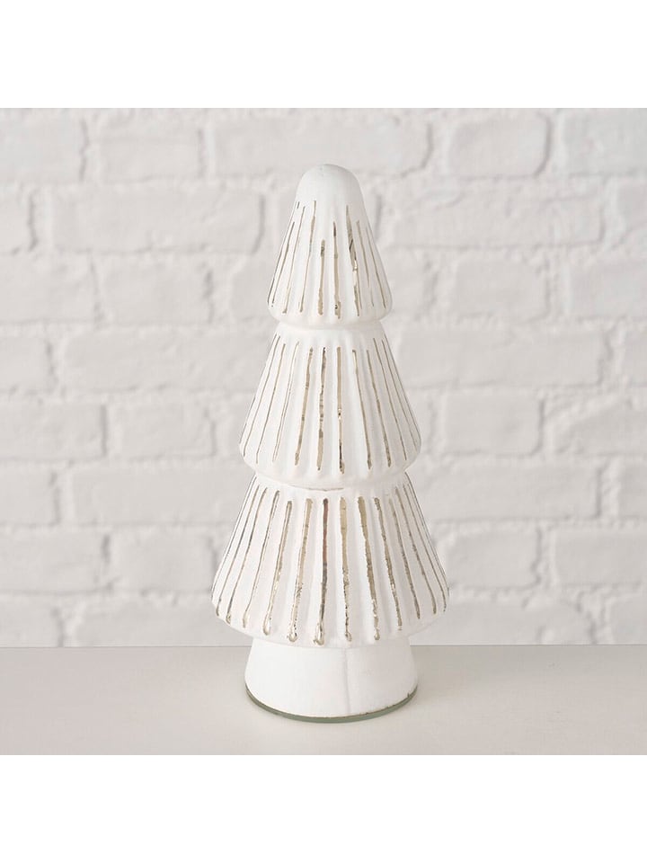 Boltze Dekoracja "Snea" w kolorze srebrno-białym - 8,5 x 18 x 8,5 cm rozmiar: onesize