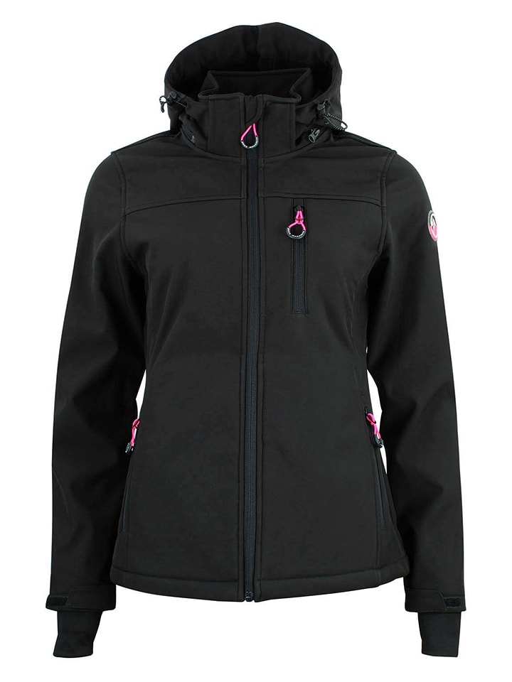 Peak Mountain Kurtka softshellowa "Aclaudio" w kolorze czarnym rozmiar: XL