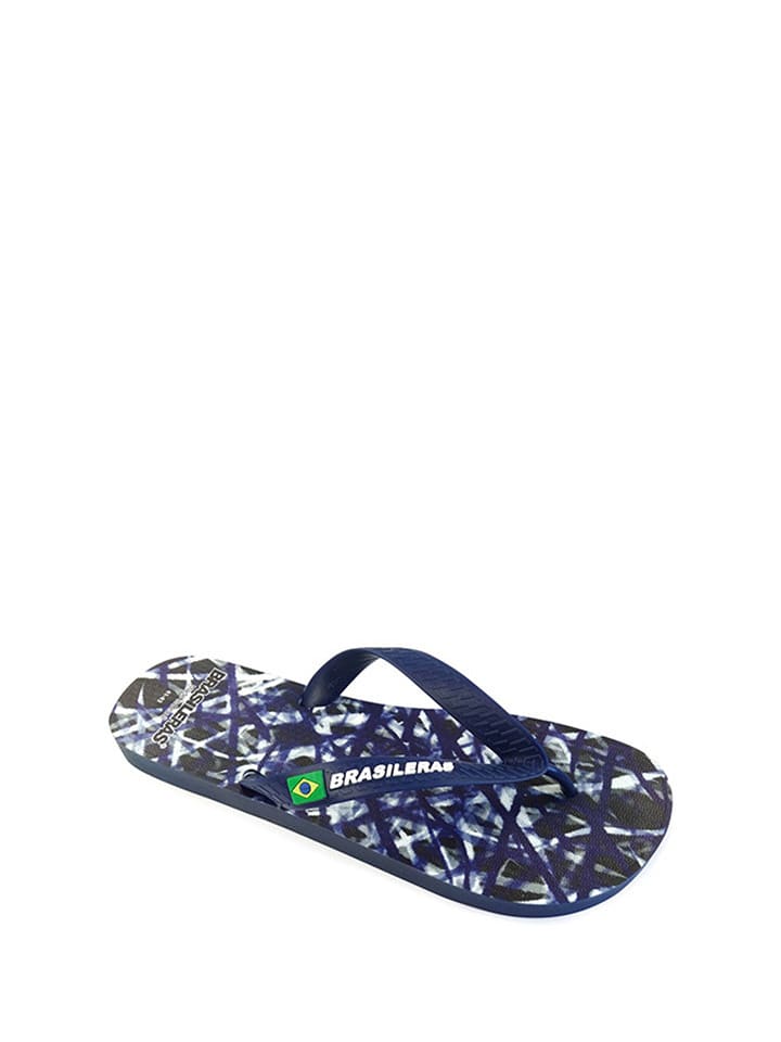 Brasileras Japonki w kolorze granatowym ze wzorem rozmiar: 43/44