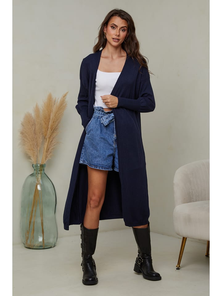 Joséfine Kardigan "Heviz" w kolorze granatowym rozmiar: L