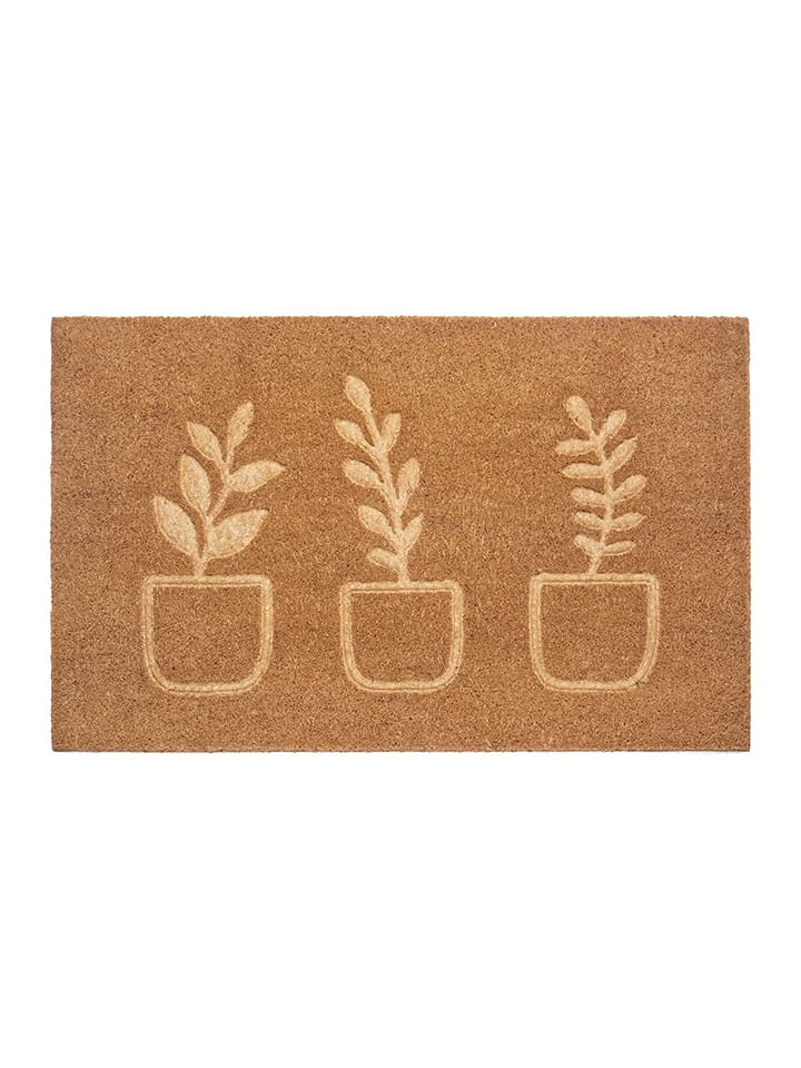 Hanse Home Wycieraczka w kolorze jasnobrązowym z włókna kokosowego rozmiar: 45x75 cm